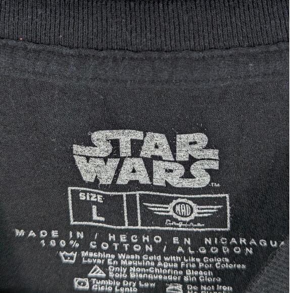 Star Wars Boba Fett Bounty Hunter T-Shirt L Black Graphic Tee Mandalorian - Picture 3 of 4